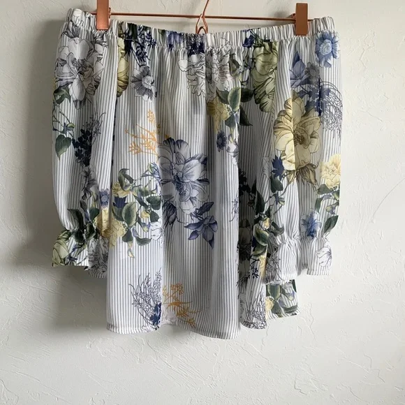 Nasty Gal | Bardot Floral Blouse - Picture 4 of 6